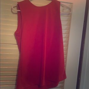Ann Taylor red blouse. Never worn